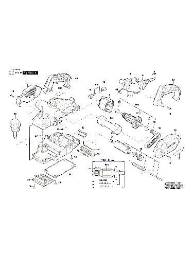 Vue éclatée Bosch PHO2000 3603BA4100#01