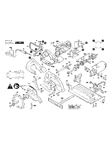 Vue éclatée Bosch PKS54 3603C30001#01