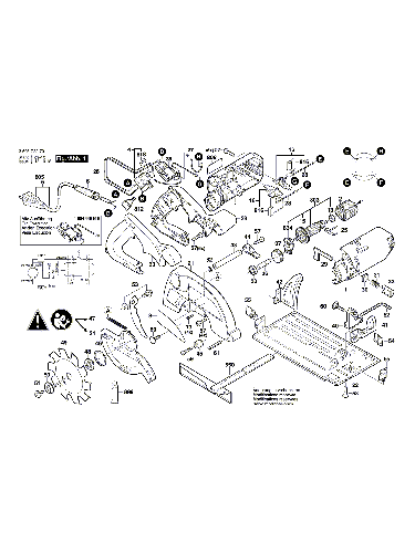 Vue éclatée Bosch PKS54CE 3603C30701#01