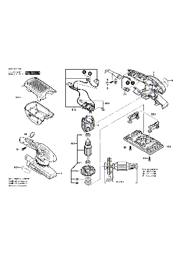 Vue éclatée Bosch PSS200A 3603C40000#01