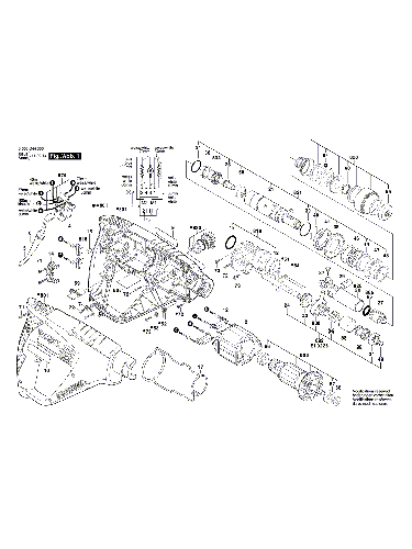 Vue éclatée Bosch PBH2000RE 3603C44320#01