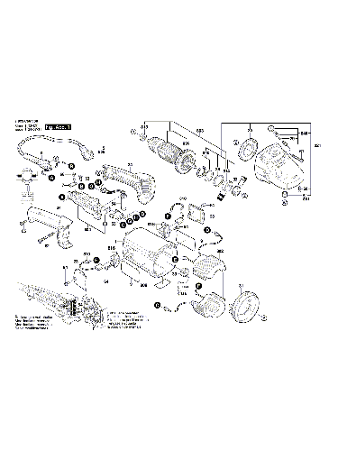 Vue éclatée Bosch PWS20-230J 3603C59V06#01