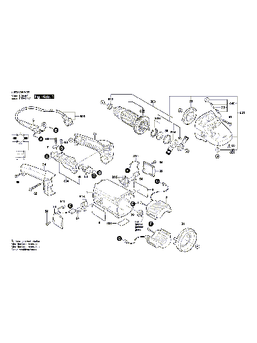 Vue éclatée Bosch PWS20-230 3603C59W00#01