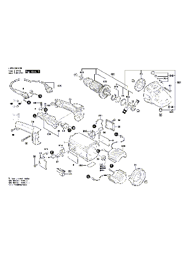 Vue éclatée Bosch PWS1900 3603C59W08#01