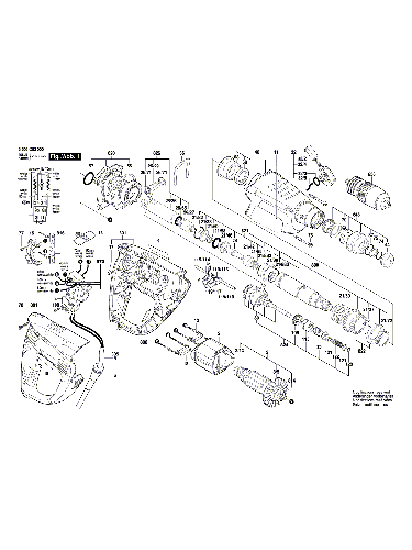 Vue éclatée Bosch PBH2800RE 3603C93000#01