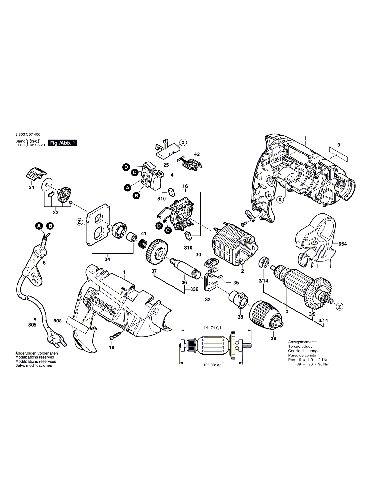 Vue éclatée Bosch PSB550RA 3603C97400#01