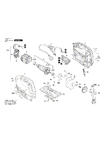 Vue éclatée Bosch PST7000E 3603CA0001#01