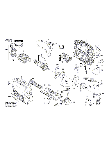 Vue éclatée Bosch PST800PEL 3603CA0103#01
