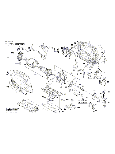 Vue éclatée Bosch PST1000PEL 3603CA0300#01
