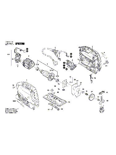 Vue éclatée Bosch PST650 3603CA0700#01