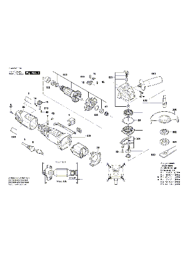 Vue éclatée Bosch PWS700-125 3603CA2003#01