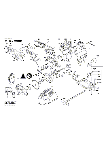 Vue éclatée Bosch PKS10,8V-LI 3603CC7000#01