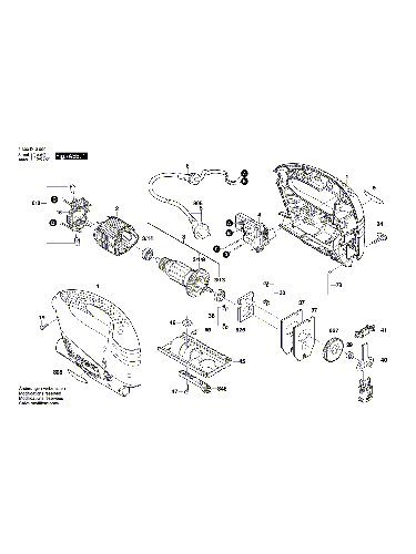Vue éclatée Bosch PST650 3603D13000#01