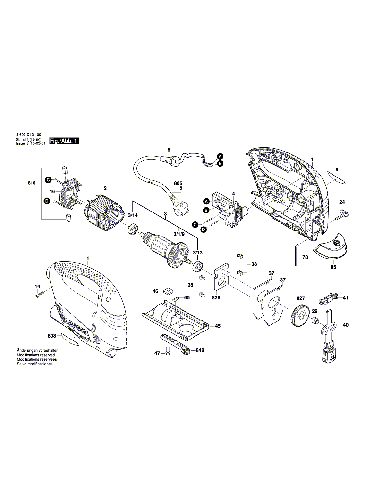 Vue éclatée Bosch PST670L 3603D13100#01