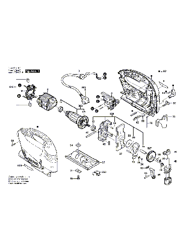 Vue éclatée Bosch PST700PE 3603D13400#01