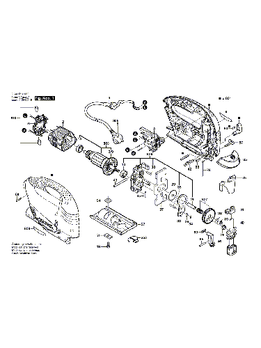 Vue éclatée Bosch PST700PEL 3603D13500#01