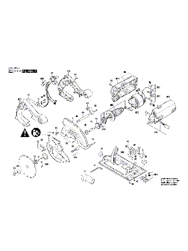 Vue éclatée Bosch PKS55 3603E00000#01