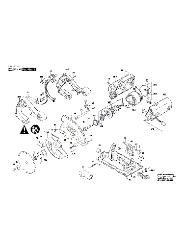 Vue éclatée Bosch PKS55A 3603E01000#01