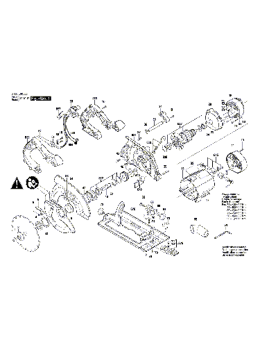Vue éclatée Bosch PKS66AF 3603E02000#01