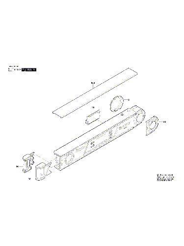 Vue éclatée Bosch PAM220 3603F76000#01