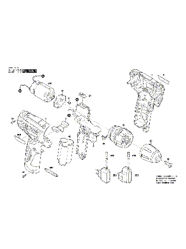 Vue éclatée Bosch PSR10,8LI 3603J54203#01