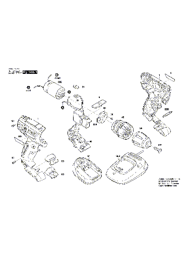 Vue éclatée Bosch PSR14,4LI 3603J54300#01
