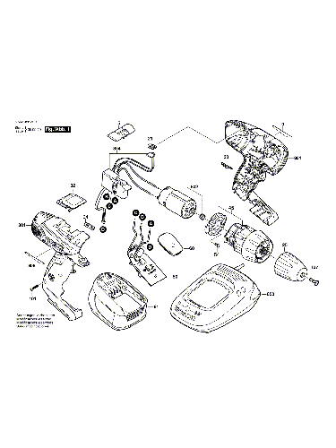Vue éclatée Bosch PSR18LI-2 3603J56303#01