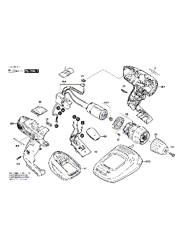 Vue éclatée Bosch PSR14,4LI-2 3603J56403#01