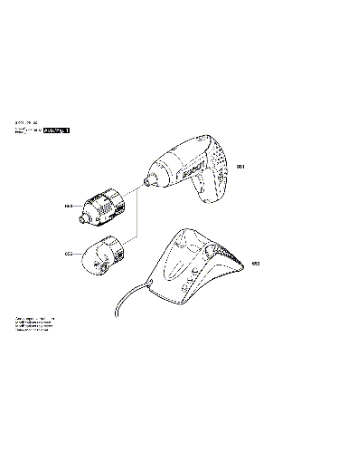 Vue éclatée Bosch IXO3 3603J59100#01