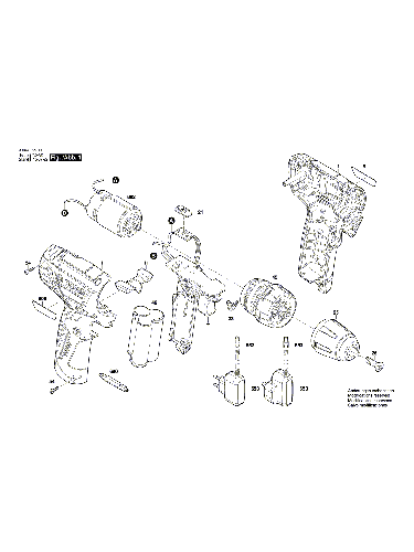 Vue éclatée Bosch PSR1080LI 3603J85001#01