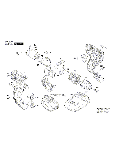 Vue éclatée Bosch PSR1800LI-2 3603JA3100#01