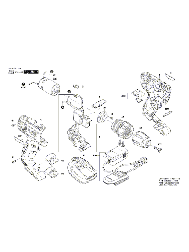 Vue éclatée Bosch PSB1800LI-2 3603JA3305#01