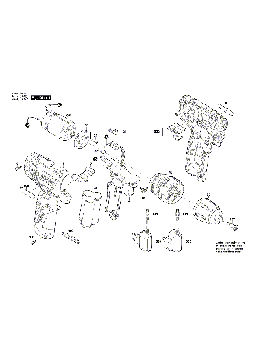 Vue éclatée Bosch PSB1080LI-2 3603JA4100#01