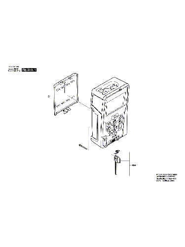 Vue éclatée Bosch PLR50 3603K16300#01