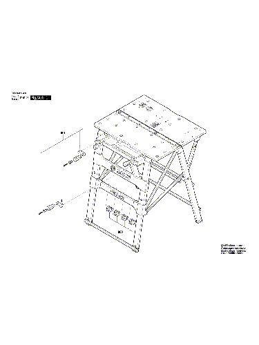 Vue éclatée Bosch PWB600 3603M05200#01
