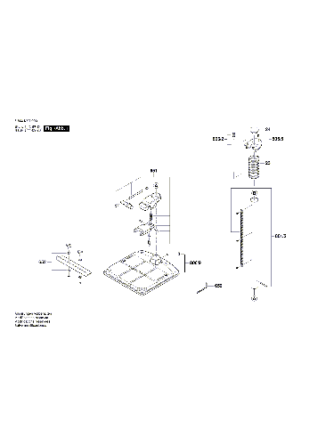 Vue éclatée Bosch PBD40 3603M07000#01