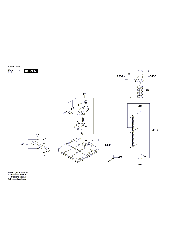 Vue éclatée Bosch PBD40 3603M07001#01
