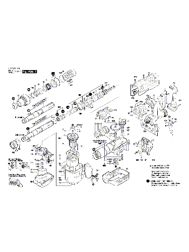 Vue éclatée Bosch GBH5-40DCE 3611B64003#01