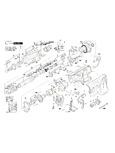 Vue éclatée Bosch GBH18V-28DC 3611J19000#01