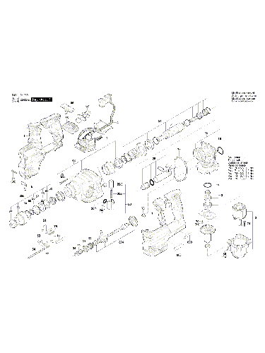Vue éclatée Bosch GBH18V-22 3611J24000#01