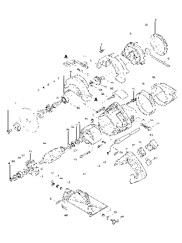  PIÈCES DÉTACHÉES SCIE DIAMANT MAKITA 4101RH