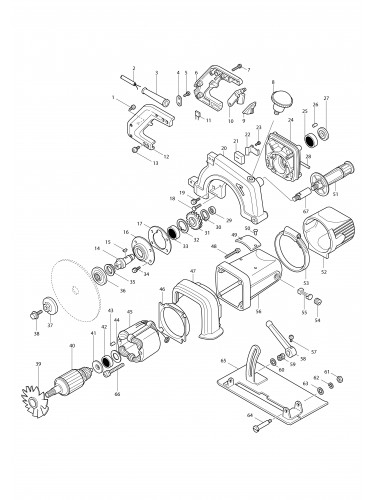 Vue éclatée Makita 4107R#01