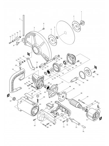 Vue éclatée Makita 4110C#01