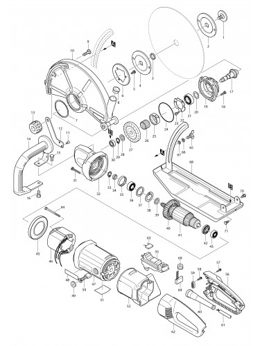 Vue éclatée Makita 4112S#01
