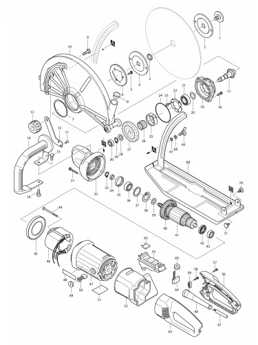 Vue éclatée Makita 4114S#01
