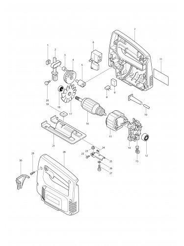 Vue éclatée Makita 4320#01