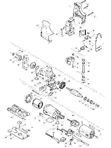 PIECES  DETACHEES SCIE SAUTEUSE MAKITA 4341 CT