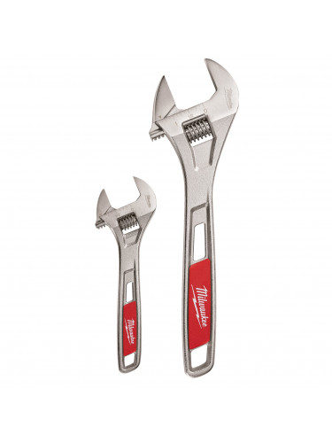 CLÉ À MOLETTE ADJUSTABLE WRENCH TWIN PACK MILWAUKEE