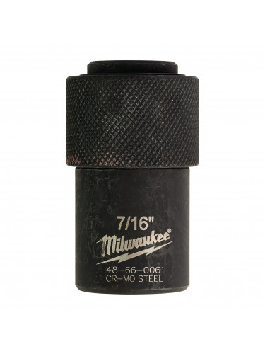 ADAPTATEUR BOULONNEUSE POUR MÈCHES LONGUES HEXAGONALES ADAPTOR ½" SQUARE TO 7/16" HEX MILWAUKEE