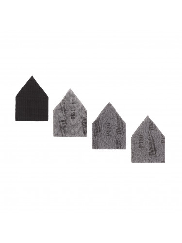 MESH ABRASIVES POUR M12 FDSS 67 X 92 MM MESH 67 X 92 SET - 12 PC + PAD SAVER MILWAUKEE